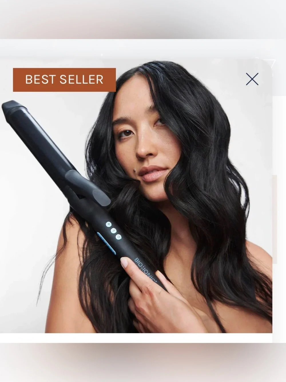 Ionic Black Long Barrel Curling Iron - 1.25 